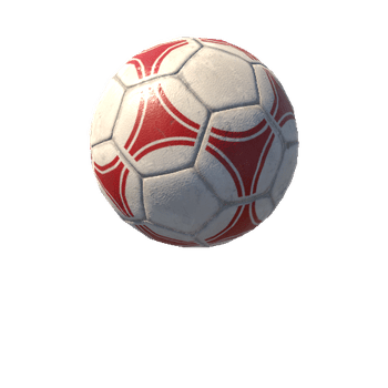 Soccer ball Print Red